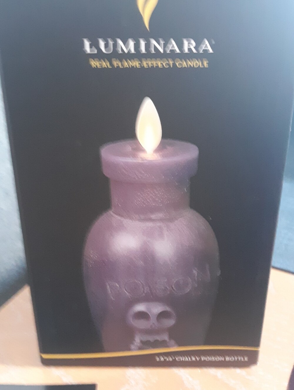 New Box Luminara Poison Flameless candle Halloween